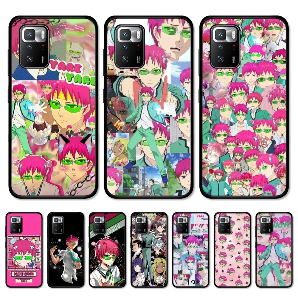 The Disastrous Life of Saiki K Saiki Kusuo Phone Case For Redmi Note 4 X 5 A 6 7 8 Pro T 9 Pro 9S 10 Pro 11 Pro 11S 11Epro