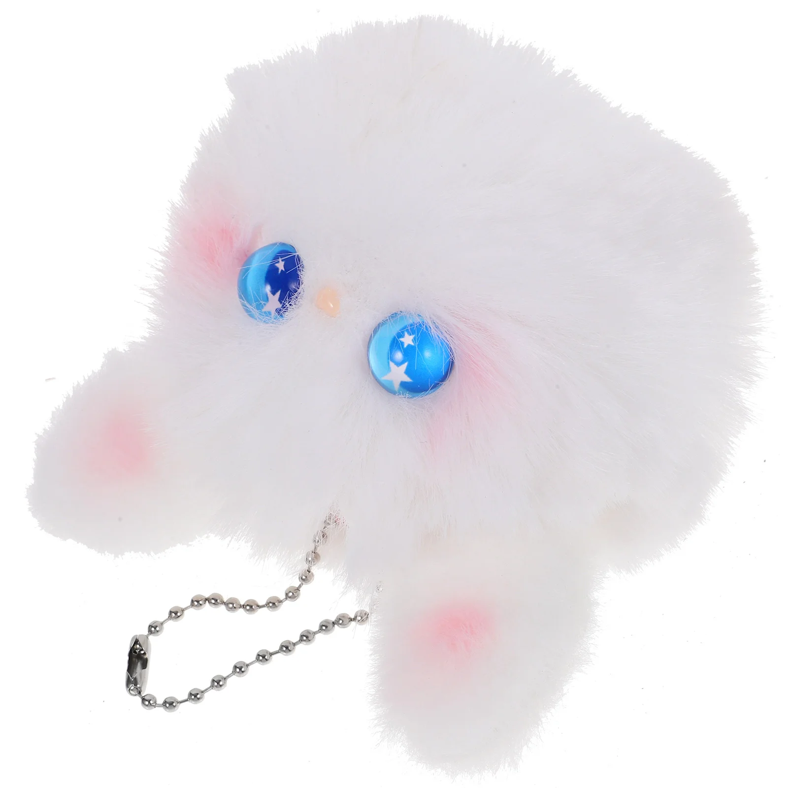 

Stuffed Animal Keychain Pendant Bunny Ring Plush Pp Cotton Fluffy Backpack Pendant Fob