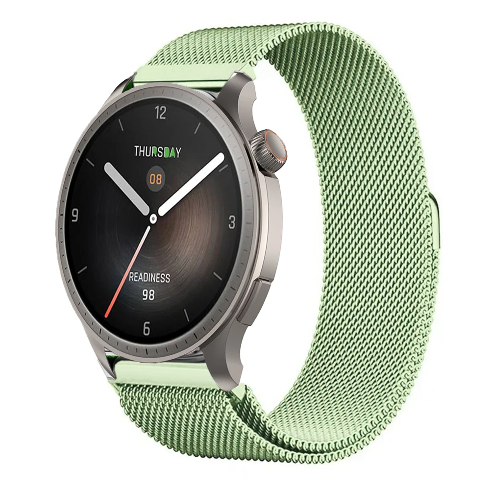 Milanese Stainless Steel Smartwatch Strap - Adjustable Mesh Wristband