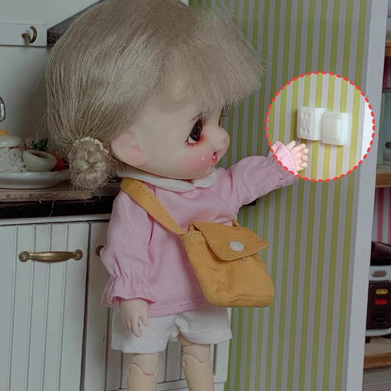 1 Set Mini Switch Socket Model 112 Doll House House Decoration Toy