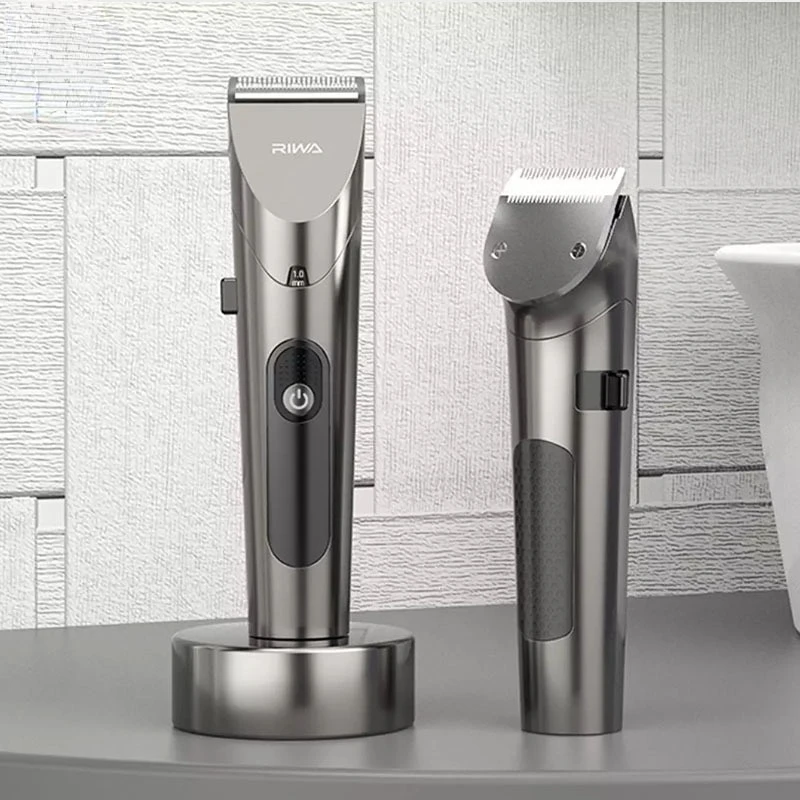

2020 New RIWA Hair Clipper Personal Electric Trimmer Rechargeable Strong Power Steel Cutter Head With LED Screen Washable