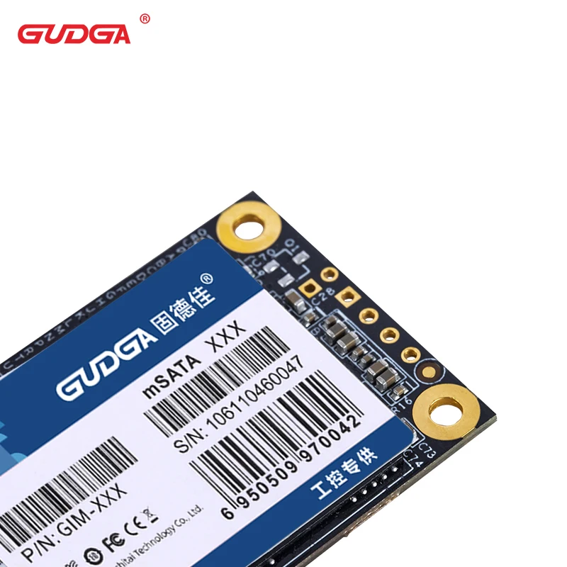 Gudga-ssd Msata Mini Sata para Laptop e Desktop Unidade de Estado Sólido Interno Disco Rígido Sata3 32gb 64gb 128gb 256gb 512gb Indústria - Imagem 6