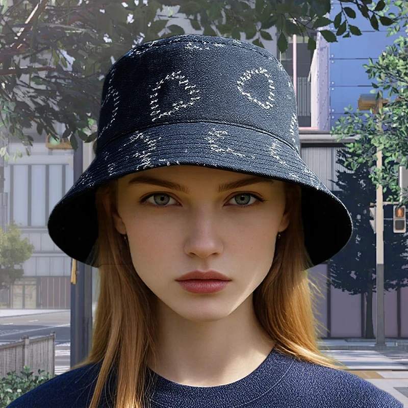 Women s Classic Denim Bucket Hat with Wide Brim for Stylish Sun Protection and Outdoor Activities