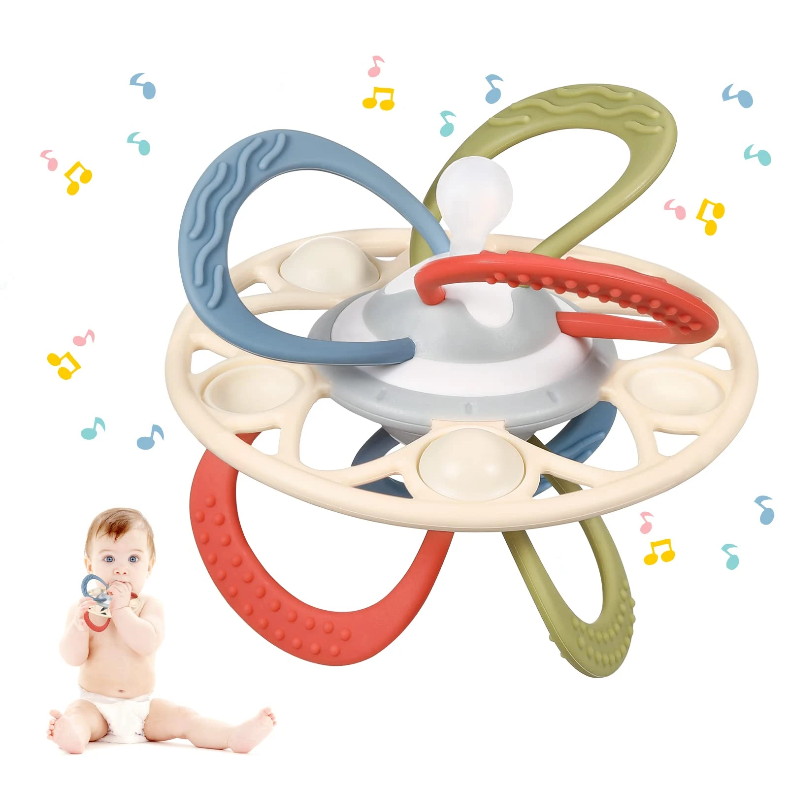 Vlieger Gemaakt van Denk vooruit Baby Tandjes Speelgoed Voor Baby Pasgeboren 0 12 Maand Montessori Rammelaar  Sensory Bijtring Toy Ontwikkelen Educatief Baby Speelgoed 1 2 3 Jaar| | -  AliExpress