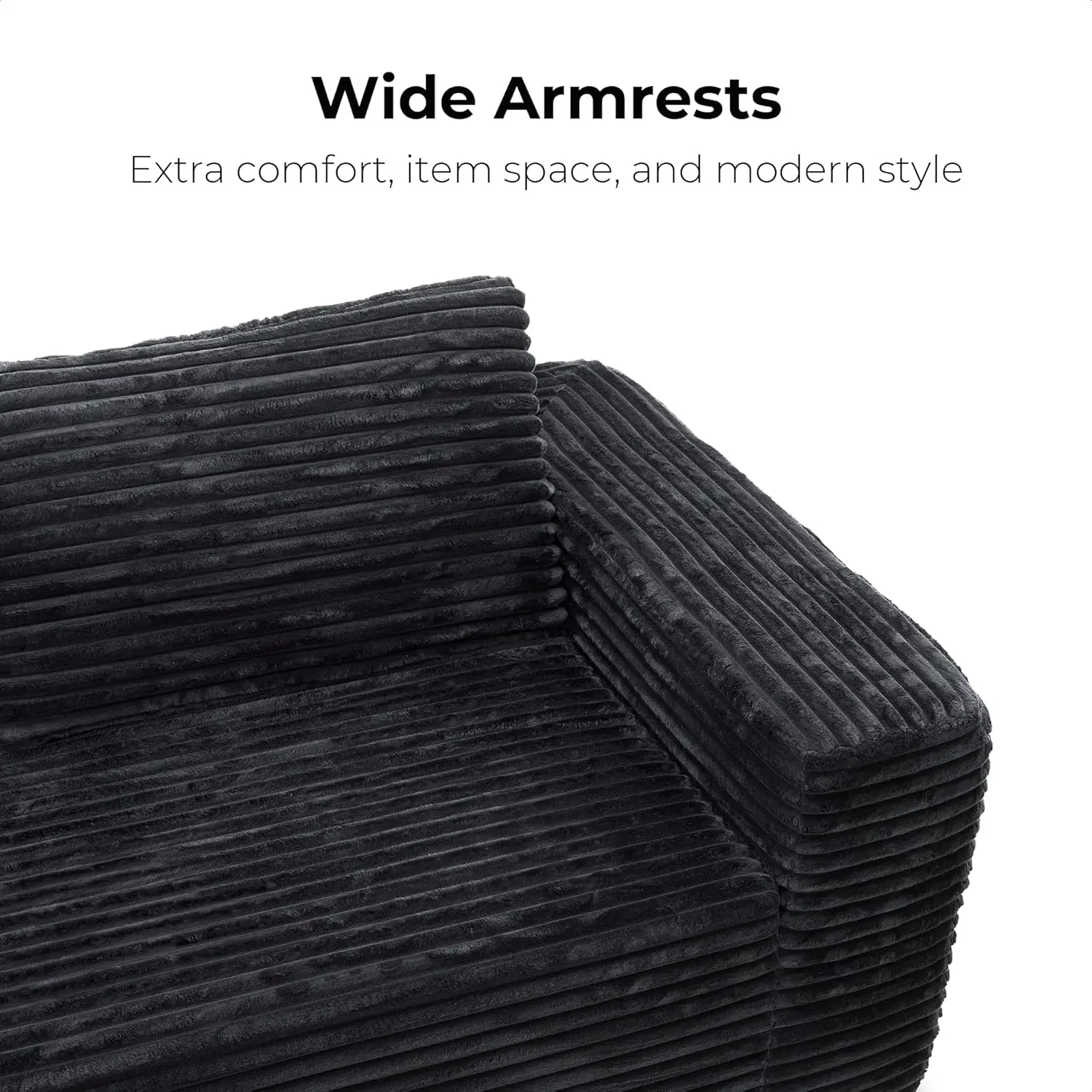 71" Loveseat Sofa, Comfy Deep Seat, No Assembly, Sofa in a Box, Modern Small Couch with Plush Fabric for Living Room