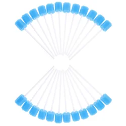 Healeved Cotton Swabs Cotton Swabs 100 Pcs Mouth Swabs Elderly Disposable Sponges Stick Mouth Care Sponges Tooth Cleaning