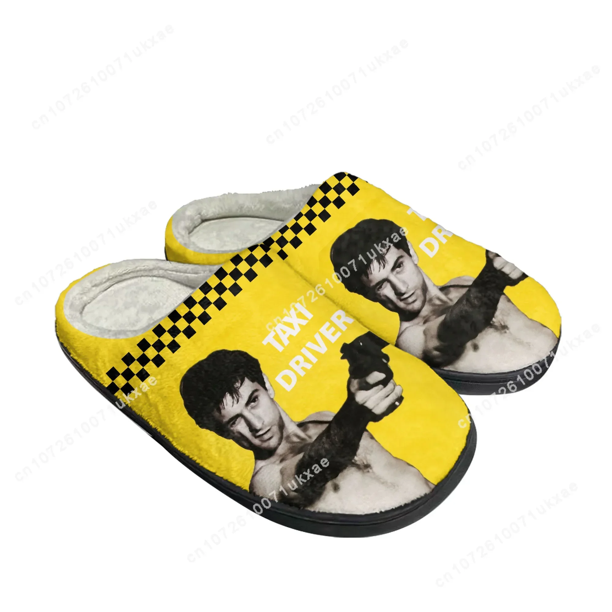 Taxi Driver Movie Home Cotton Slippers Mens Womens Plush Bedroom Casual Keep Warm Shoes Thermal Indoor Slipper Customized Shoe
