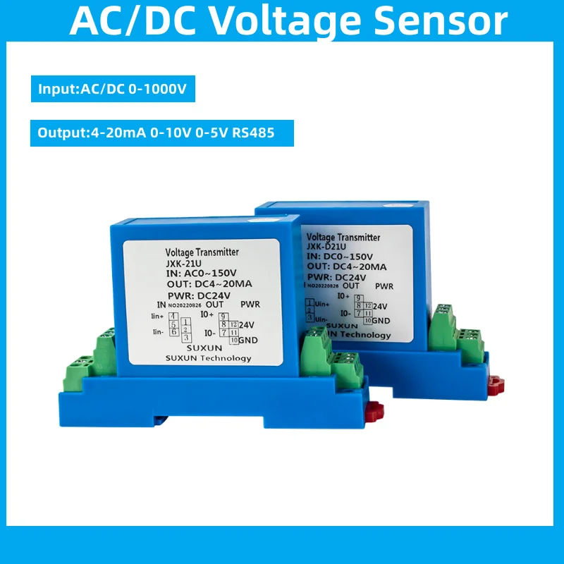 

AC Voltage Transducer 75mV 0-1000V Hall Voltage Sensor 4-20mA RS485 DC Voltage Transmitter Price