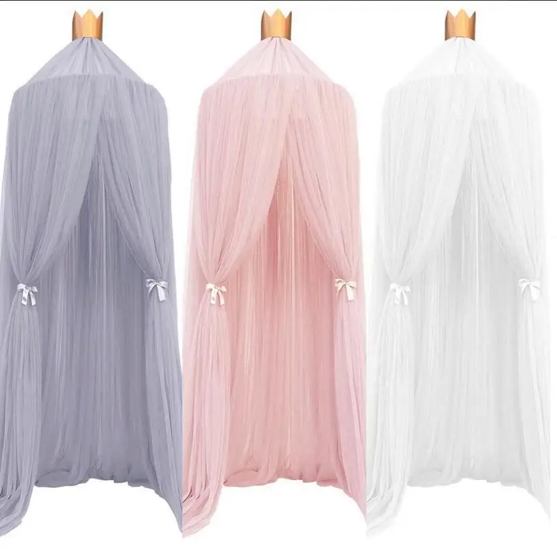 Baby Mosquito Net Nordic Princess Crown Dome Tent Children's Room Decor Home Decro Accessories Children's Hanging Bed Curtain