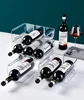 Single/Double/Triple Stackable Water Bottle Holders Kitchen Wine Organizer Stand Organization Rack Refrigerator Storage Bins 1