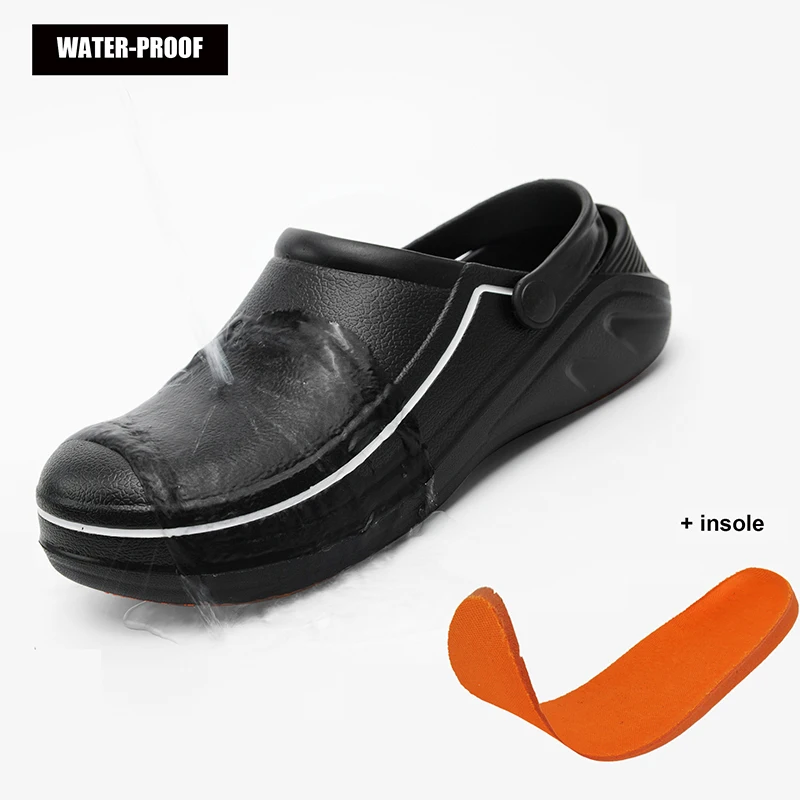 Men Garden Clogs Man's Chef Shoes Women Water-proof Kitchen Shoe Non-slip Outdoor Work Shoe High Quality Weeding Sandal Slippers