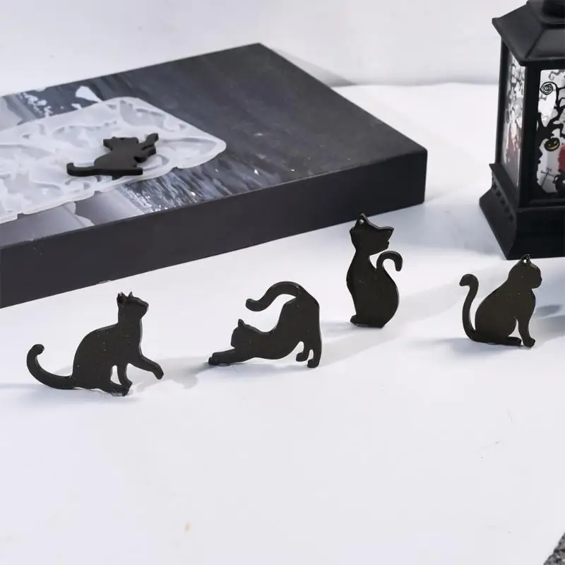 High Quality Silicone Mold With 8 Cavity Cats Designs Perfect For Home Crafting And Individualized Gift Making