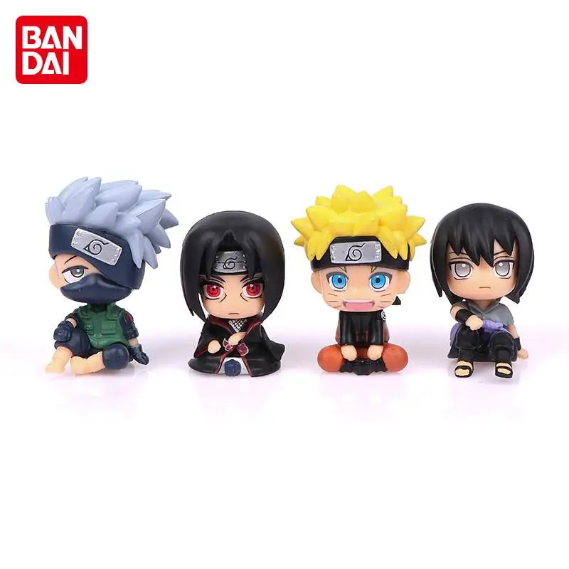 

9cm Naruto Anime Figure Q Version Uchiha Itachi Hatake Kakashi Action Figures Model PVC Desktop Car Ornaments Decoration Toys