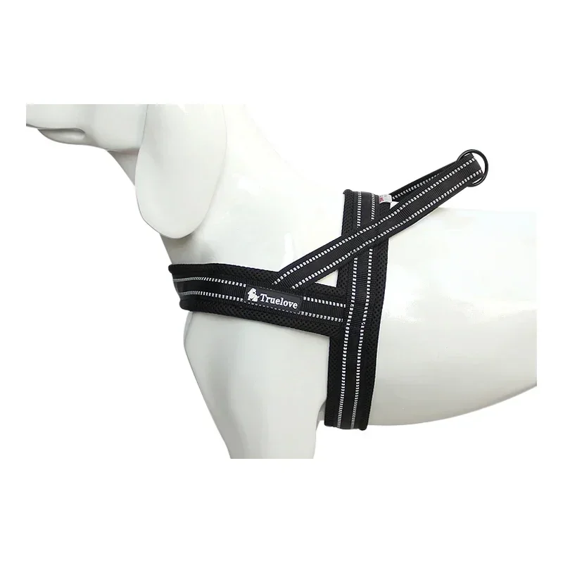 Soft Mesh Padded Nylon Dog Harness Vest 3M Reflective Security Dog Collar Easy Put on Pet Harness Pull-resistan TLH5811 Pet Harness Dog Harness Pet Chest Harness Safety Harness