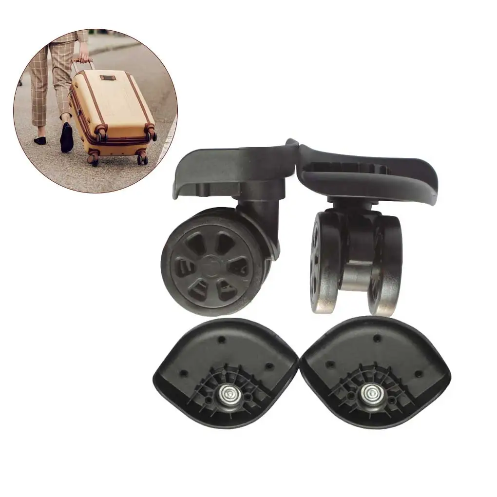 

2pcs A71 Suitcase Luggage Replacement Casters Swivel Mute Dual Roller Wheels For Travelling Bag Travel Suitcase