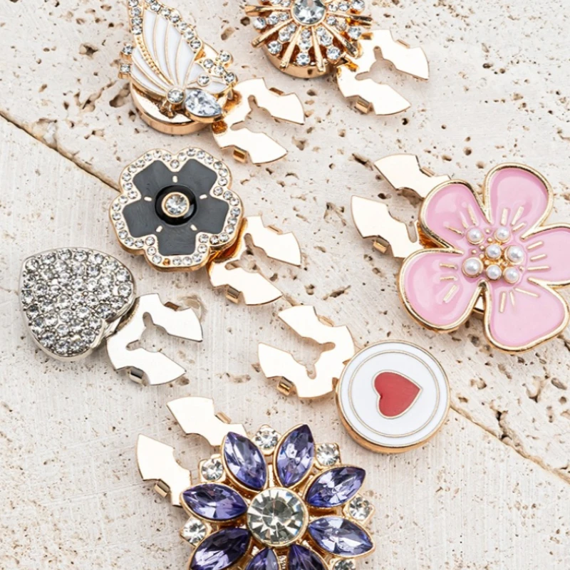 옷용 금속 장식 버클 버튼, 스냅 버튼 셔츠, 가디건, 재킷용 무봉제 히든 버튼, 버튼 커버