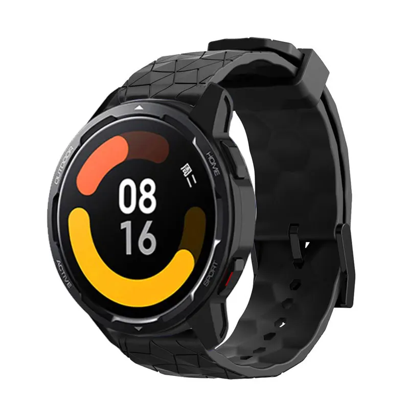 Breathable 22mm Football Design Watchband Strap Wristband