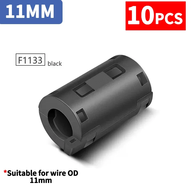 10-Piece Magnetic Ferrite Filter Set with Anti-Interference Shield