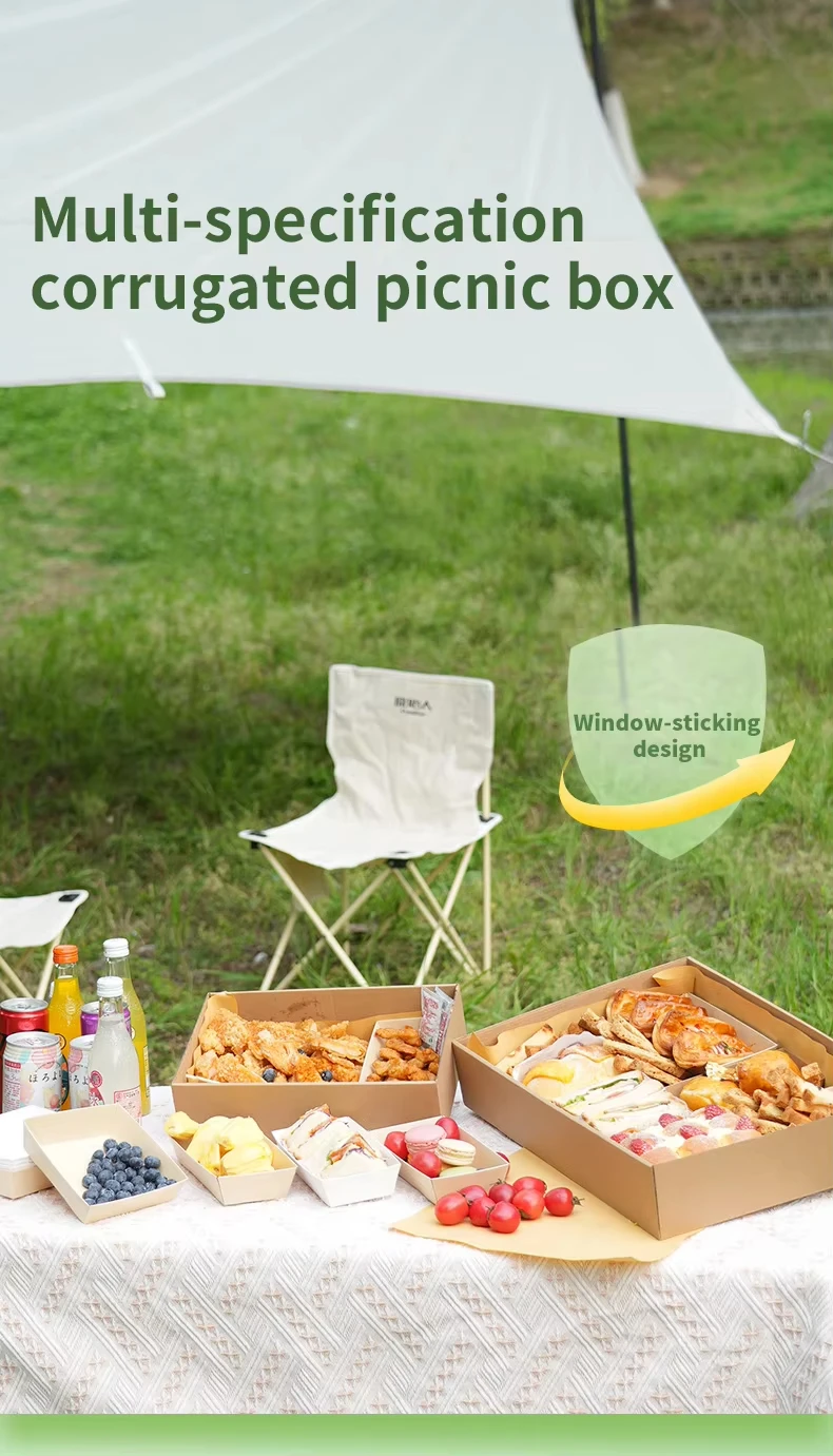 DIY Vintage Kraft Paper Gift Boxes Bulk Candy Cake Packaging with Transparent PVC Windo... - SKU VKPB1107 - UGI Packaging