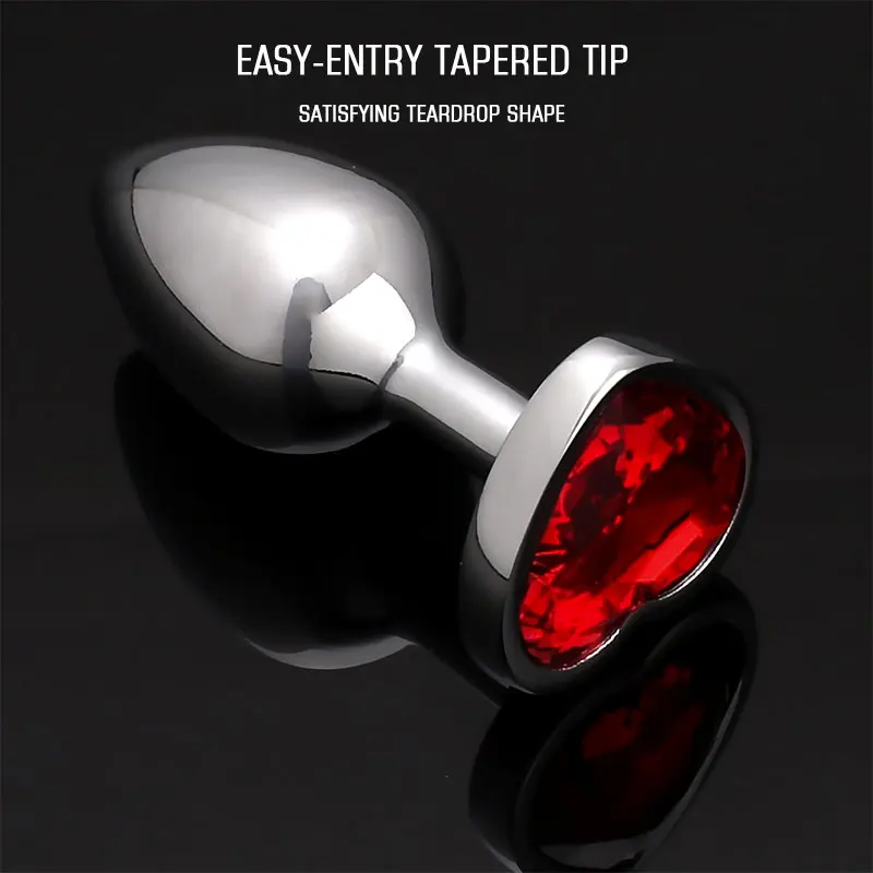 Anale Plug Seksspeeltjes Kristal Hart Glad Staal Annal Extreme Butt Buttplug voor Vrouw Prostaat Massager Stimulator Volwassene_voghion.com