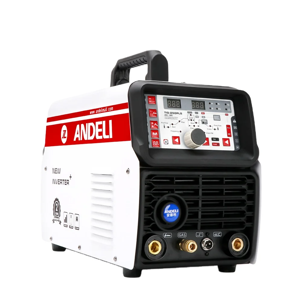 ANDELI TIG-250PLS 220V/110V AC DC Cold Spot Pulse HF TIG Welding machine