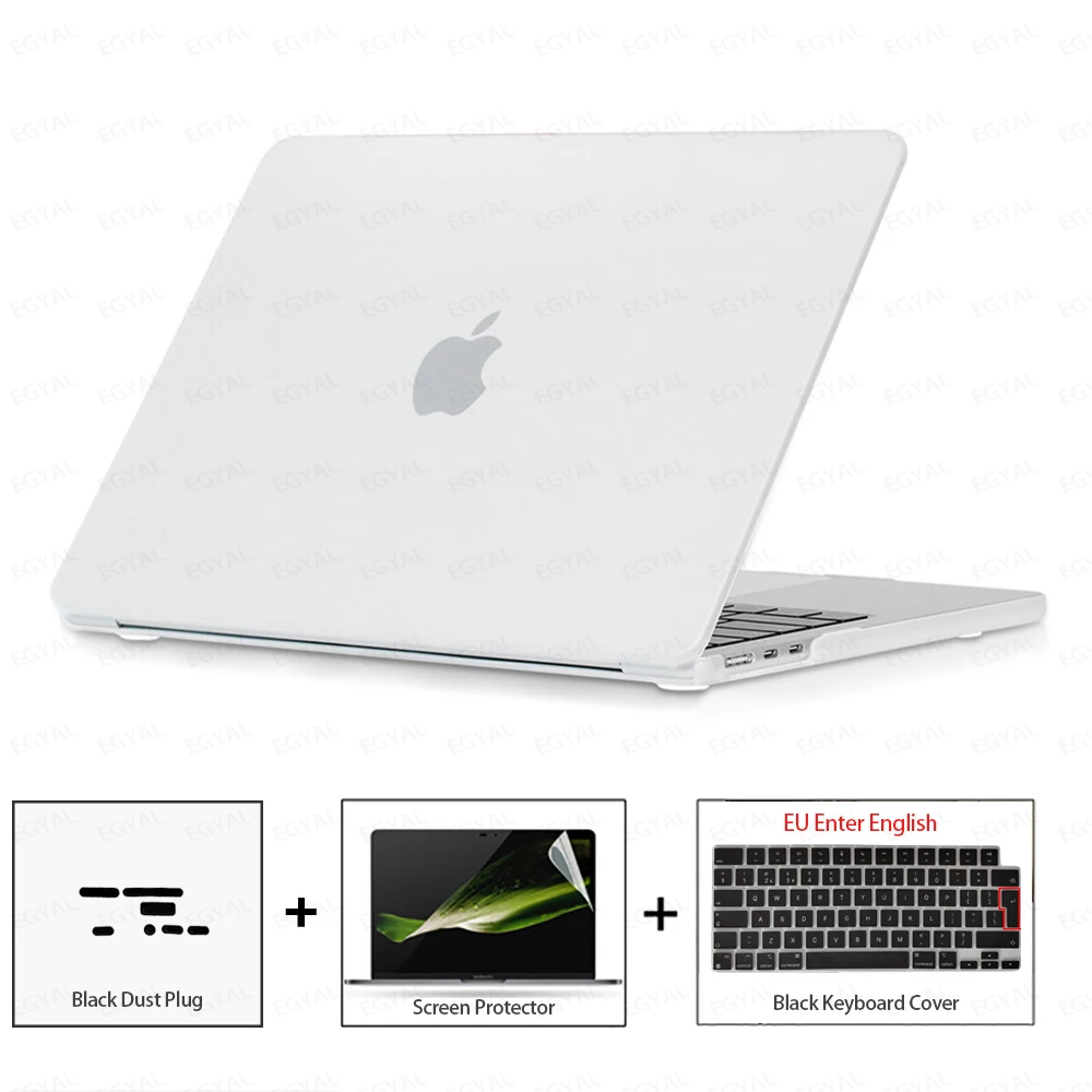 Ultra-Thin Protective Case Set with Dust Plug, Screen Film & Keyboard Cover