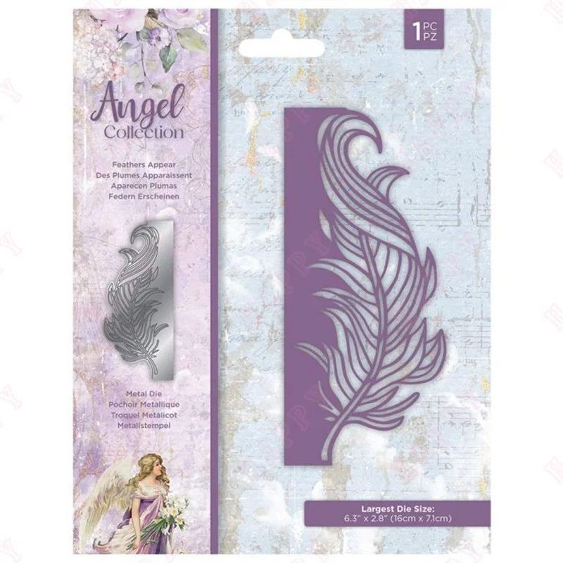 

Feathers Appear Metal Cutting Dies For DIY Scrapbooking Photo Cutting Die Paper Cards Embossing Decorative Craft New 2022