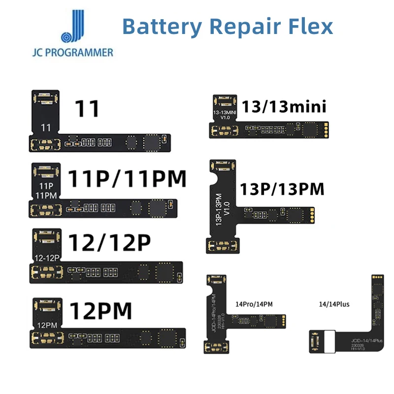 

JCID Battery Face Repair Flex For iPhone 11 12 13 14 Series Pro Max Remove Warning Battery External Cable Replacement Repair
