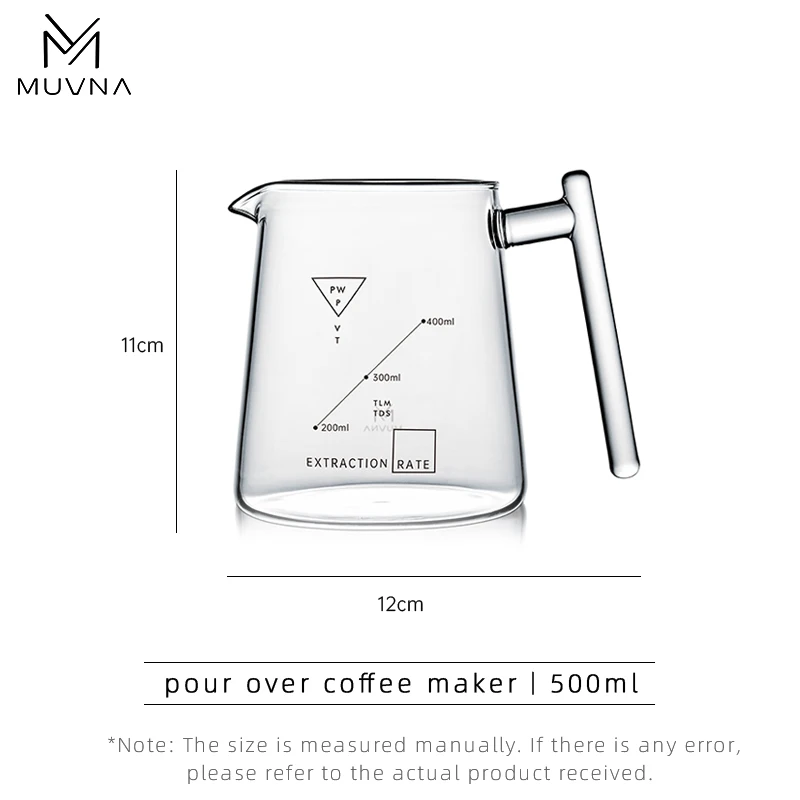 MUVNA Pour Over Coffee Maker 350/450/500ml - ماكين...