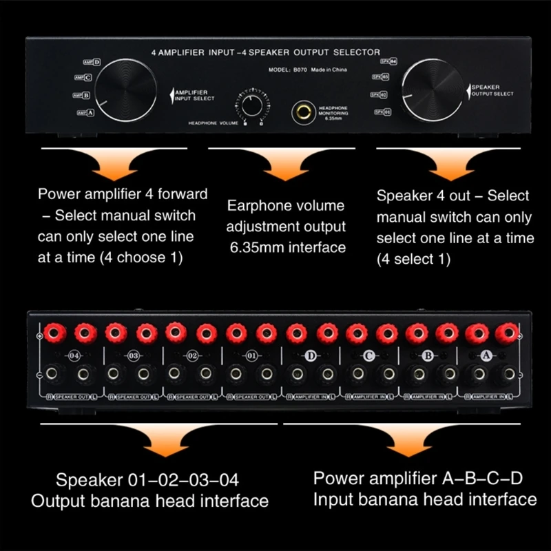 パワーアンプスピーカースイッチャー - オーディオコンバーターセレクター xx-sp102-01.jpg