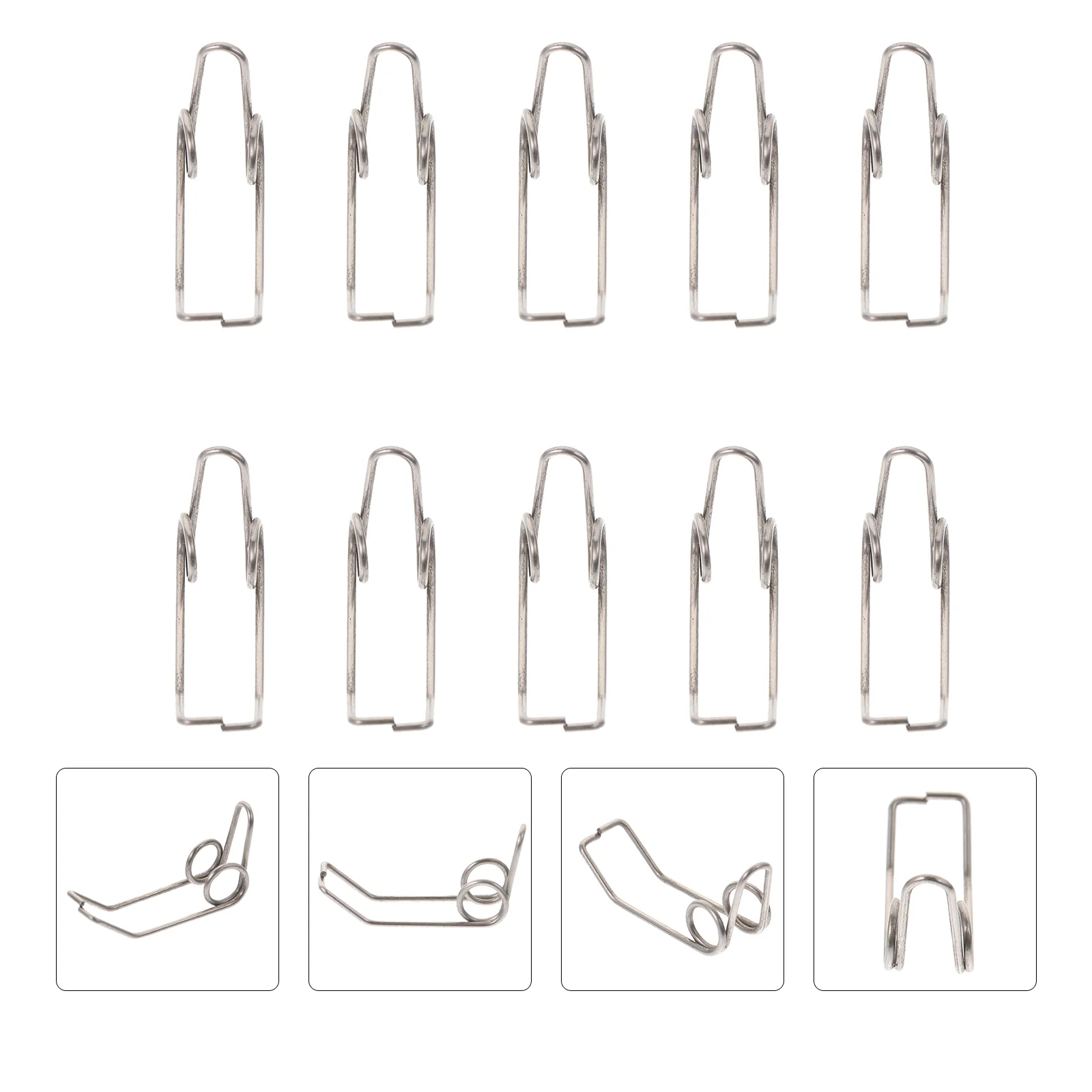 10 Pcs Water Key Spring Trumpet Mouthpiece Spare Watergate Horn Drain Clique Springs Parts Component