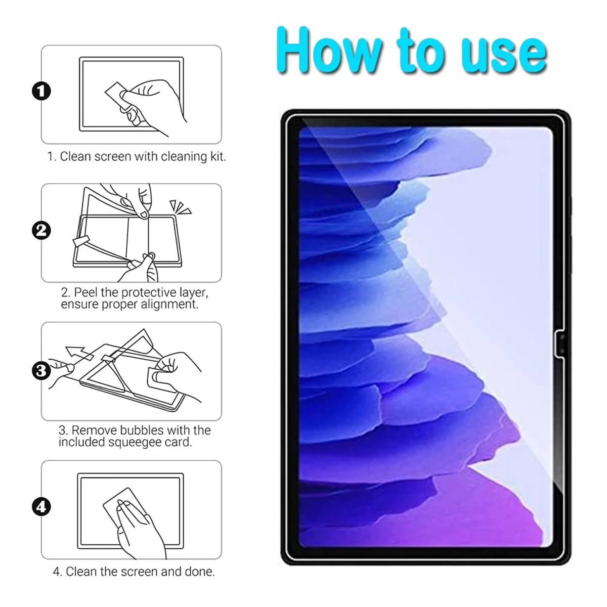 Premium 10.4-Inch Tablet Screen Protector - 9H Hardness Anti-Scratch Tempered Film