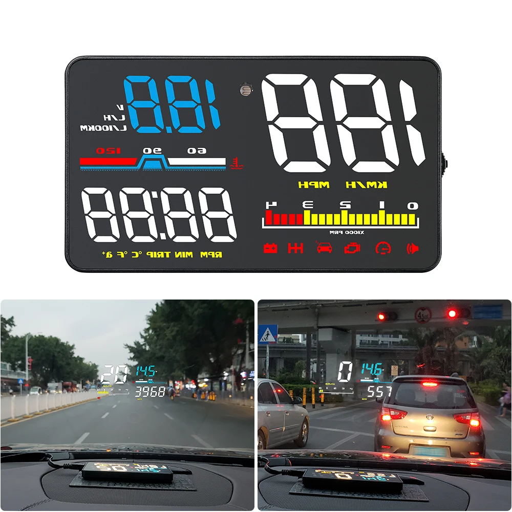 ڵ ӵ   跮, OBD2  ÷, KMH MPH Ÿڹ HUD, ڵ   溸, D5000