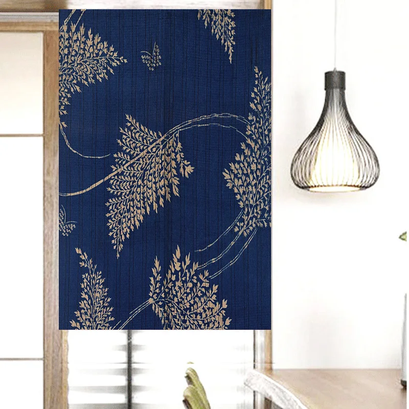 Fish Scales Pattern Door Curtain Geometric Linen Curtains Kitchen Entrance Partition Doorway Curtains Bedroom Decorative Noren 4