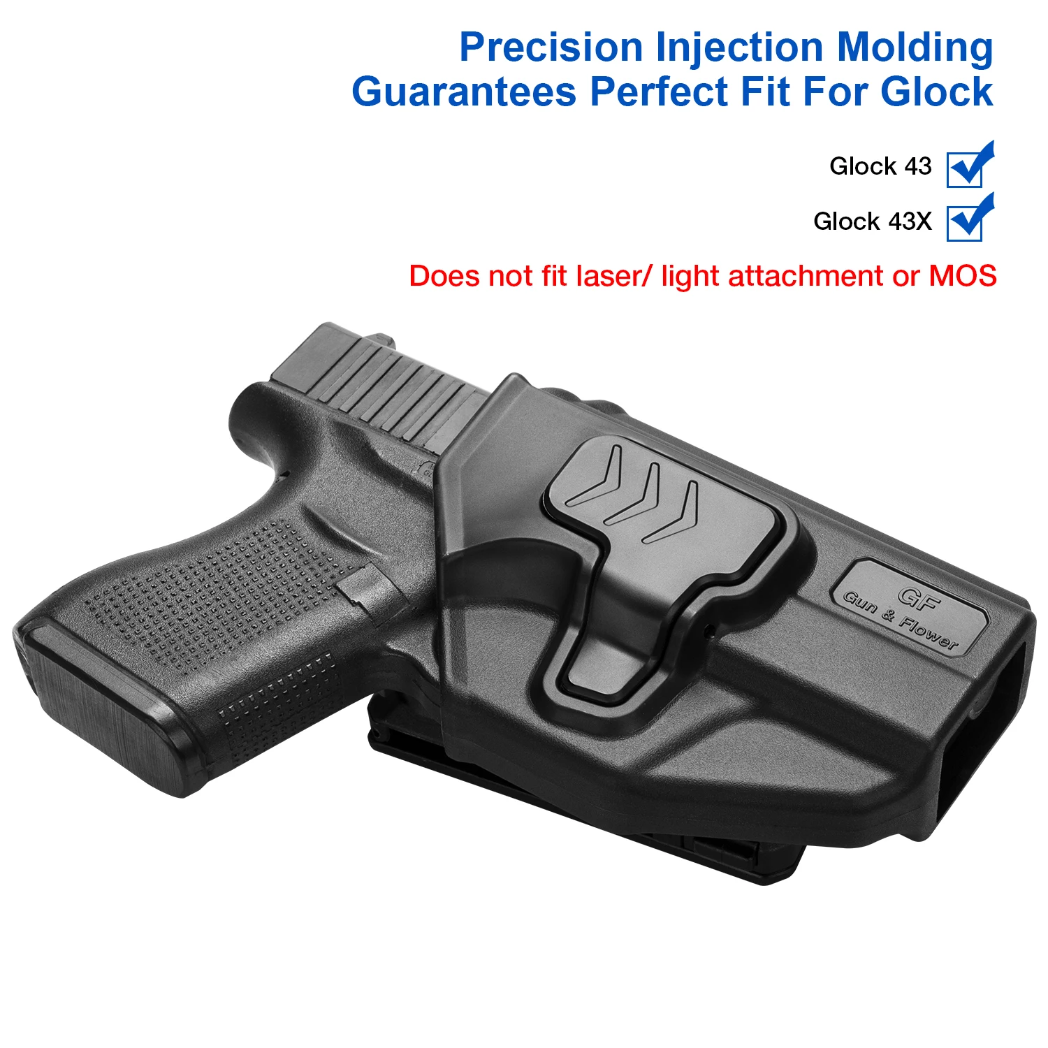 OWB Holsters Right Hand Compatible with Glock G43 G43x