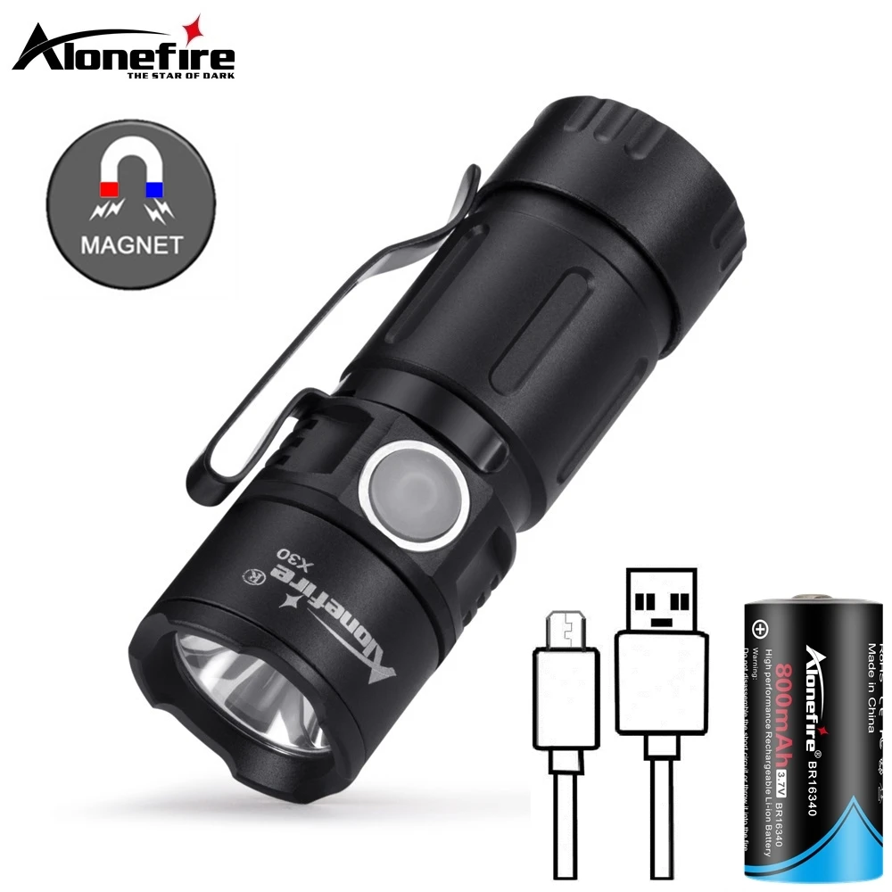 X30-5W-LED-portable-Mini-Led-Flashlight-Magnet-Usb-Rechargeable-Outdoor ...