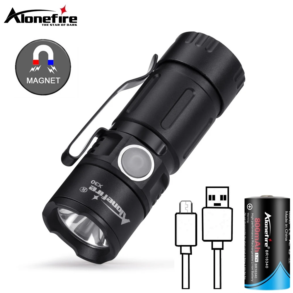 Mini Torcia Portachiavi LED Ricaricabile USB – Luce Tascabile Compatta 2,2x5,3 Cm – In Plastica ABS Per Campeggio E Attrezzatura - 3