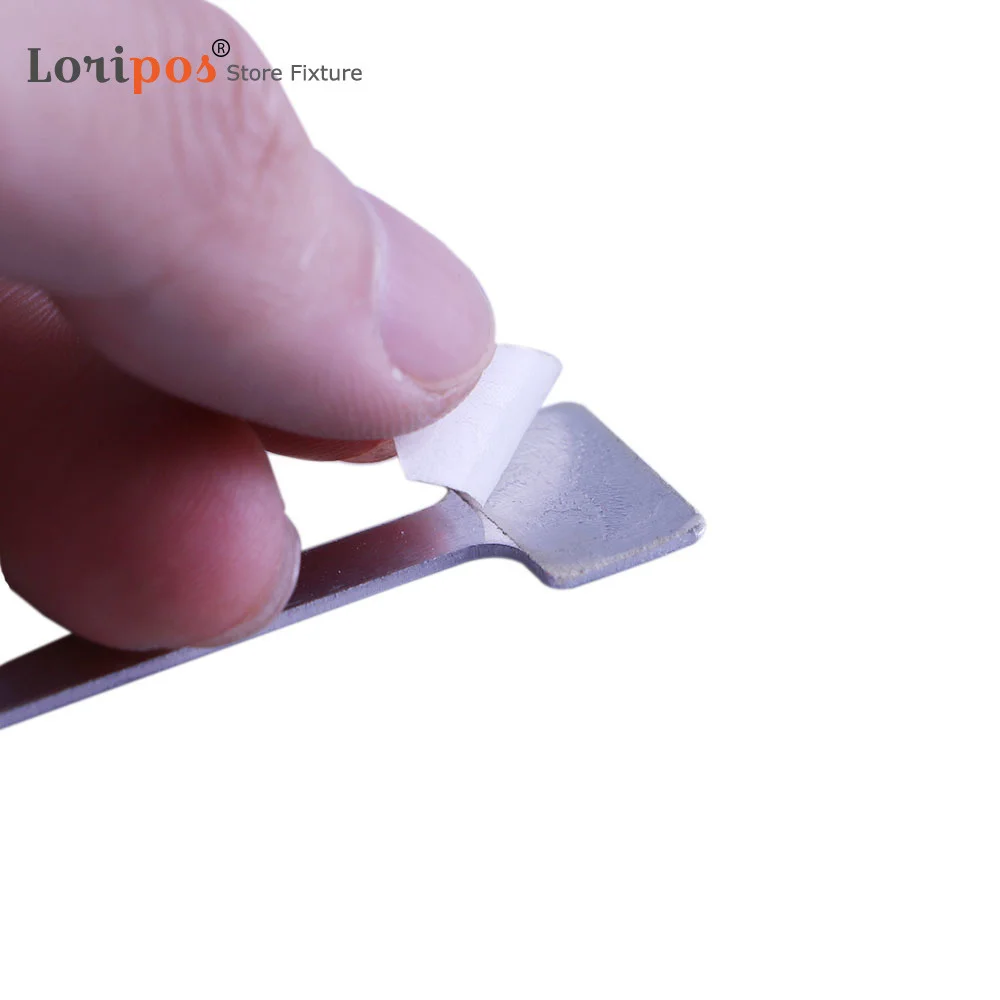 Adhesive Aluminum POP Twister, Price Tag Flexible Sigh Holder Metal Strip Wobbler Arm Stem Advertising Pads Display Shelf Talker