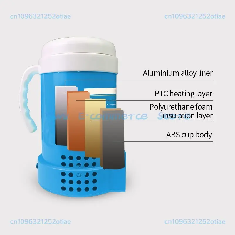 1000ml 소 동결 정액 해동 돼지 정액 수집 일정 온도 컵 초장시간 대기 차량 장착 수의학용