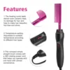 Electric Hot Comb Set for Natural Black Hair Wigs Pressing Comb Straightener Heating Comb Curling Iron Styling Tools Wax Stick 3