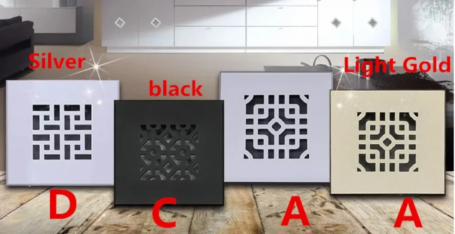 100*100ｍｍ Premium Wide Square Rectangle Aluminum Air Vent Ventilator Grille Cover Air Conditioner Closet Shoe Cabinet