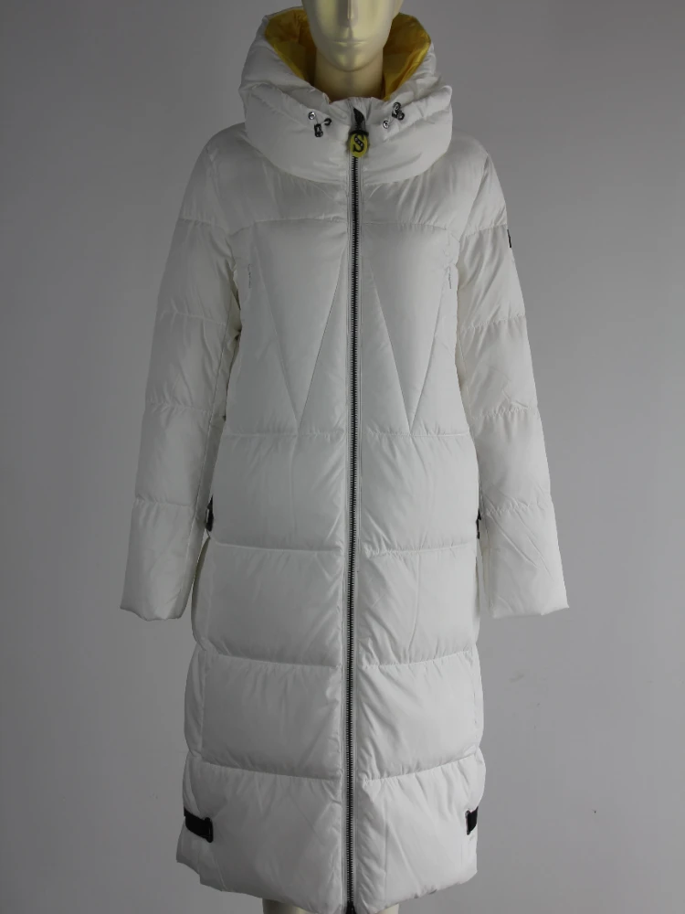 VERALBA Women's Coat Luxury Clothes Down Jackets Natural Fluff Winter 2022 2023 Promotion Fur Collar Long Stylish Ladies Woman