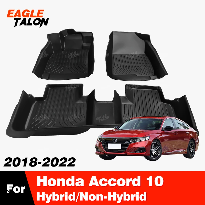 Tappetino per auto personalizzato in TPE per Honda Accord 10 Hybrid/Non Hybrid 2018-2022 21 20 19 accessori per la protezione degli interni della copertura del tappeto