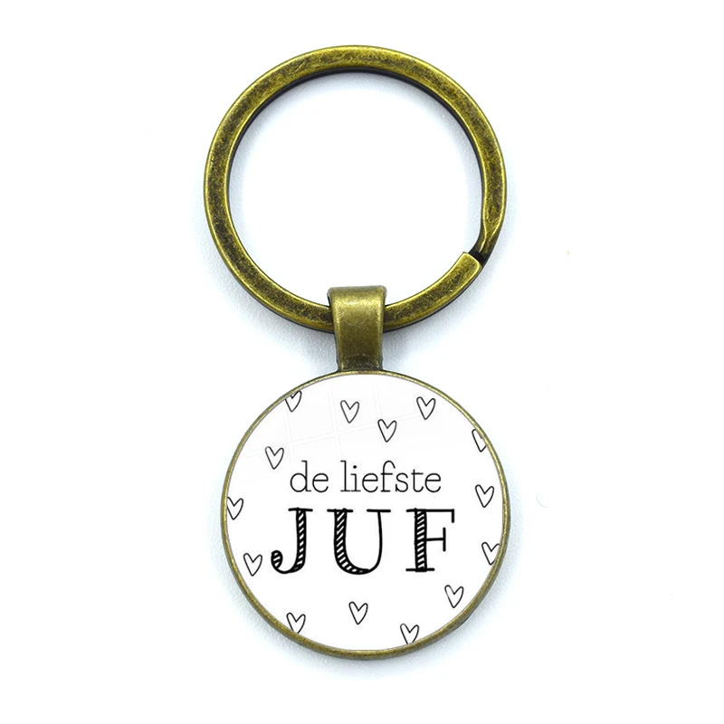 Llavero de cristal con diseño