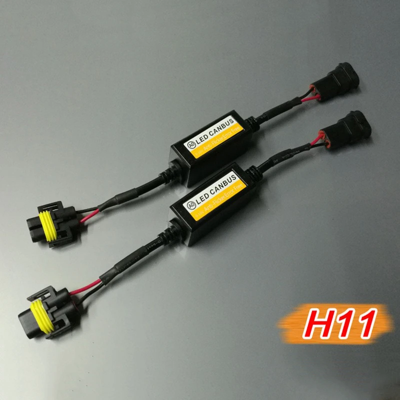 

Error Free Resistor Anti Flicker Warning Canceler H1/h3/h4/h7/h8/h9/h11 Plug&play Car Led Canbus Load Resistor Controller 12v