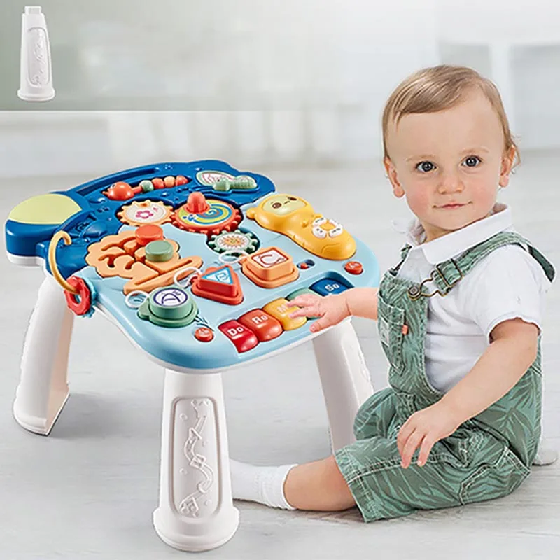 Baby Walker Multi-function Adjustable Baby Walker Car Helps Walk Activity Music Mobile phone + Electronic organ + Drawing Board