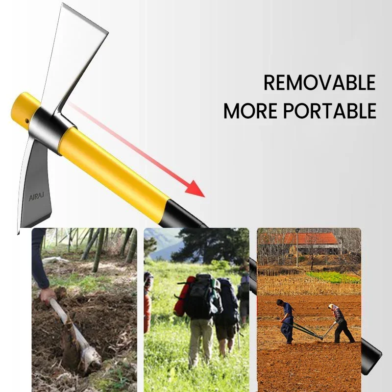 Multifunctional Garden Axe Outdoor Mountaineering Pick High Hardness Steel Casting Soil Loose Home Gardening Hand Tools