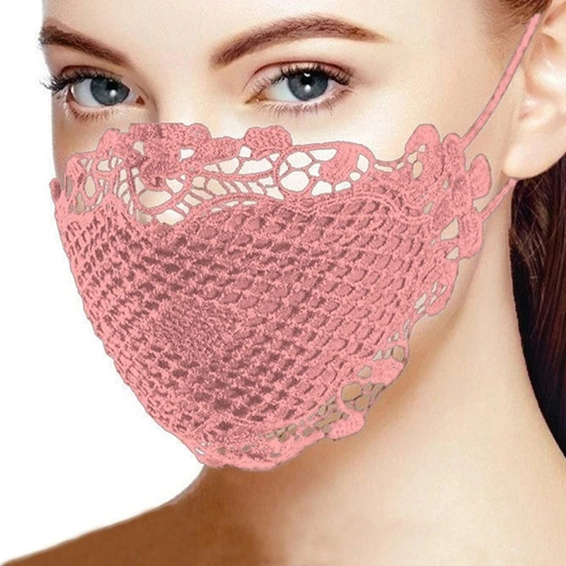 Charming Stylish Solid Lace Women's Face Mask