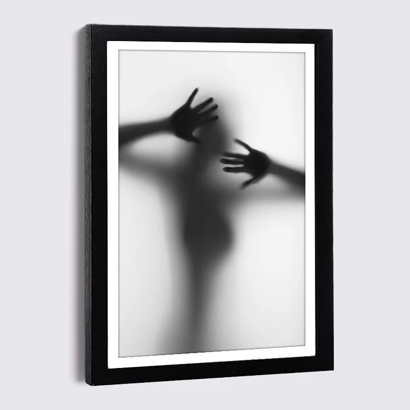 

Black Photo frame nude sexy woman canvas painting 5x7 8x12 inch Wood picture frame Nordic wall Home Decor picture frames