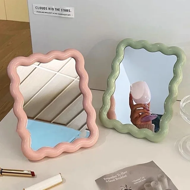 Espejo de maquillaje de escritorio portátil Emoape: Plegable y Compacto